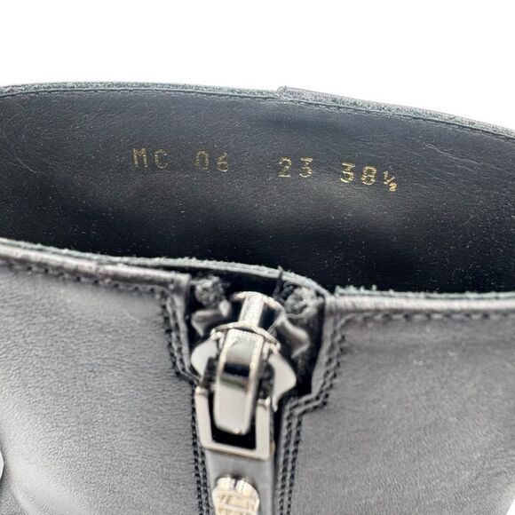 Christian Dior D-Fiction Leather Heeled Ankle Boot Noir Black Size 8.5 - Picture 9 of 16